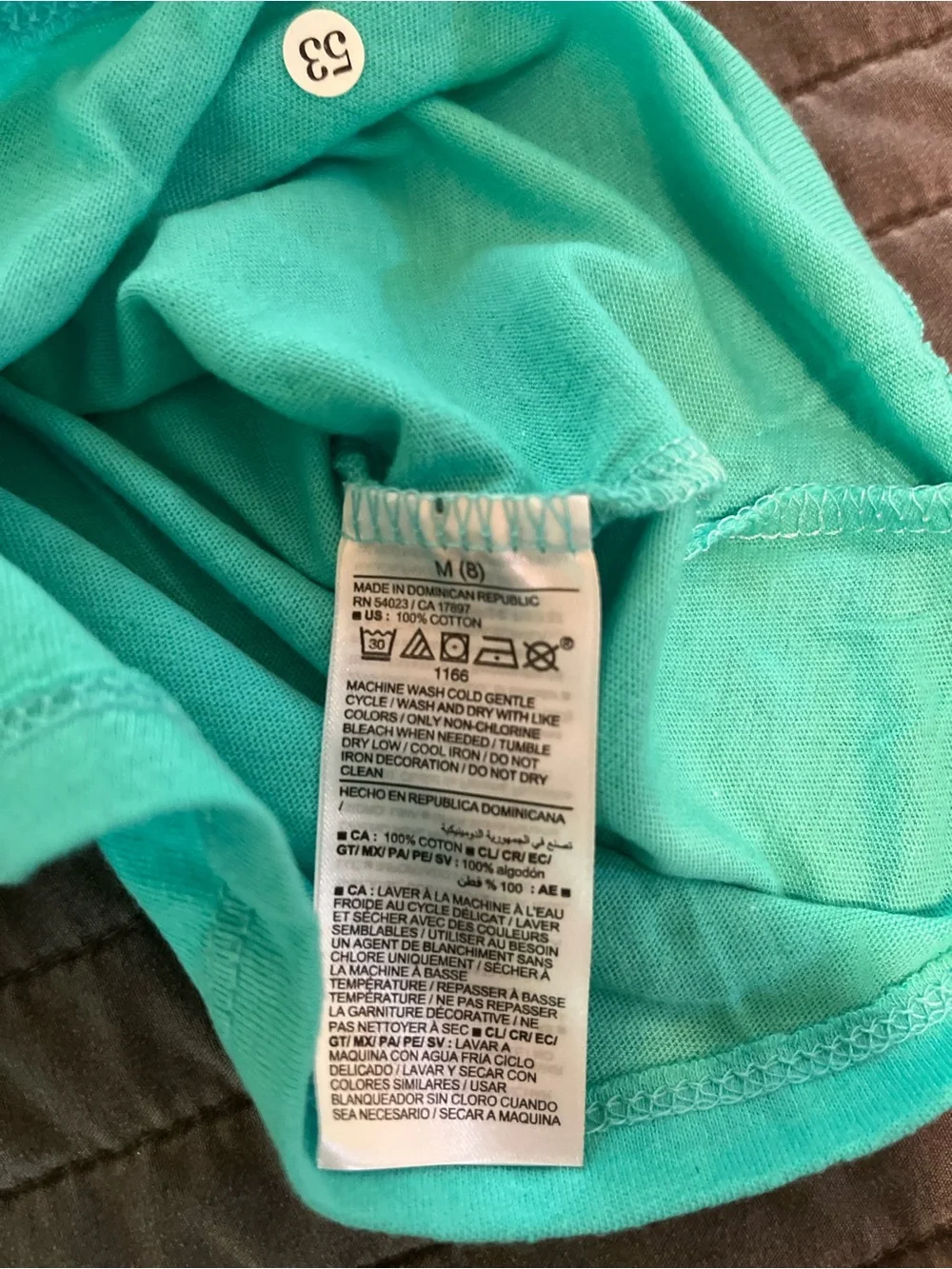 Old Navy Teal Graphic Girls Short Sleeve Tee